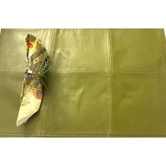 VINTAGE Pier One Beaded Napkin Rings Set Of 8 With Green & Blue Glass Beads - Picture 8 of 8